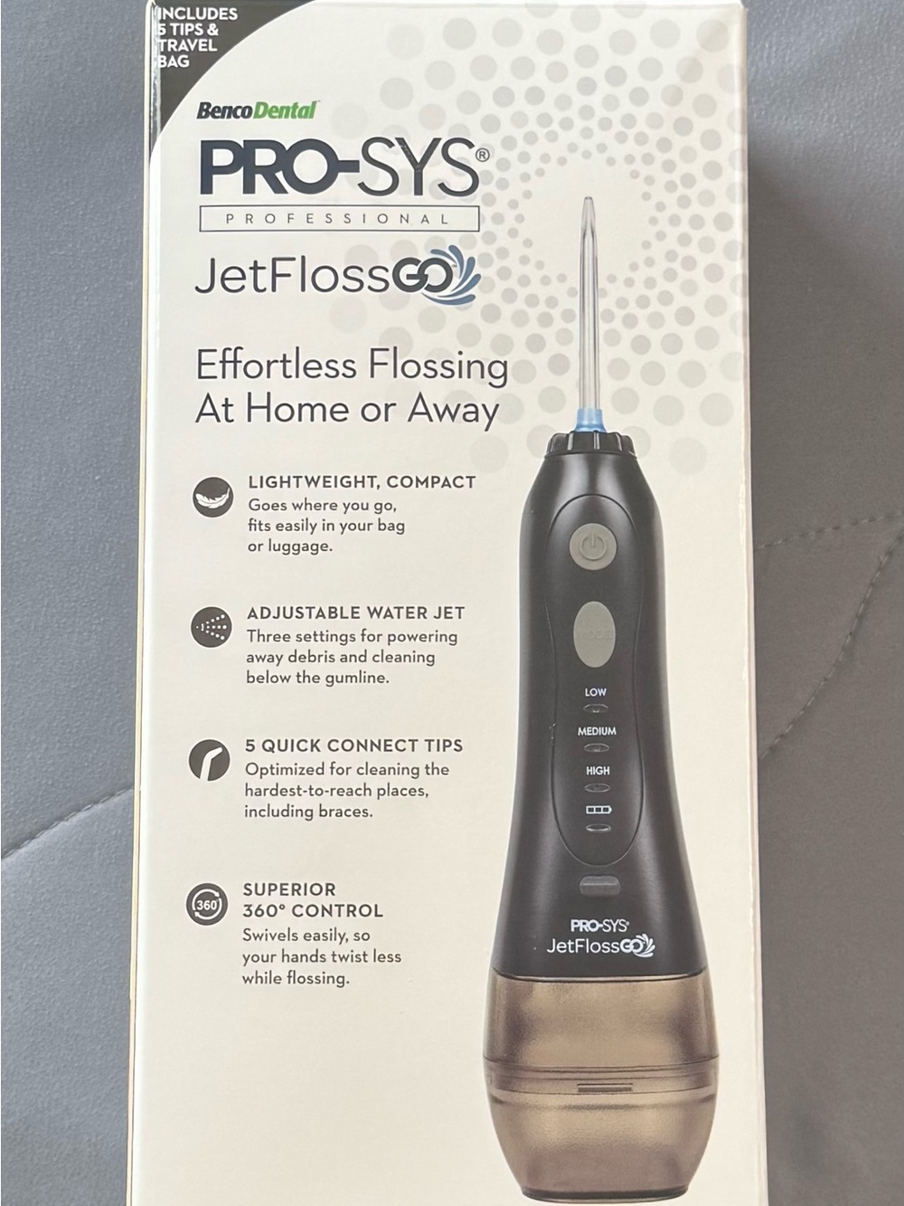 New BencoDental PRO-SYS JetFloss Go Portable Water Flosser
